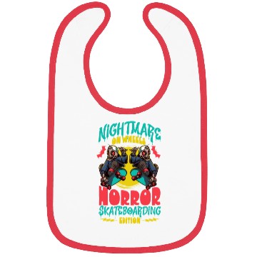 Discover Spooky Horror Skateboarder Halloween Skateboarding Bibs