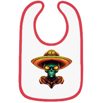 Discover Mexican alien with sombrero Bibs