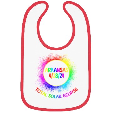 Discover Total Solar Eclipse Arkansas 4/28/24 Kids Eclipsef Bibs