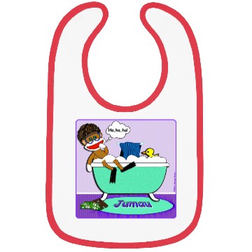 Discover Jumau the Sock Monkey Bibs