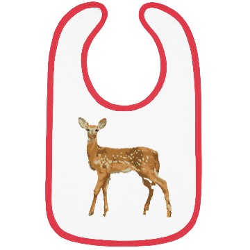 Discover Deer watercolor illustration Bibs