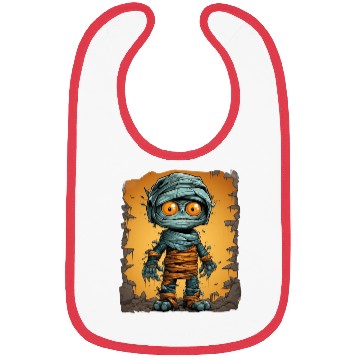 Discover Halloween Spooky Cartoon Mummy Bibs