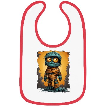 Discover Halloween Spooky Cartoon Mummy Bibs