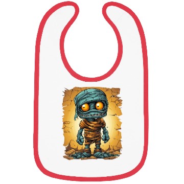 Discover Halloween Spooky Cartoon Mummy Bibs
