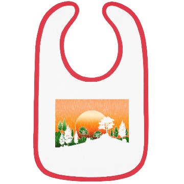 Discover Forest nature lover gift sunset nature Bibs