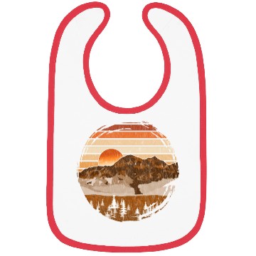Discover Retro sunset nature Bibs