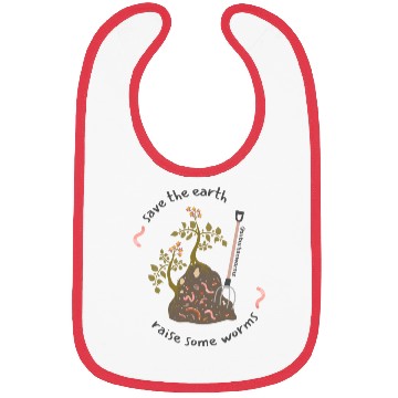 Discover Save Earth Grow Worms Bibs