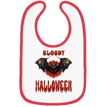 Discover Bloody Halloween Vampire Bat Spooky Bibs