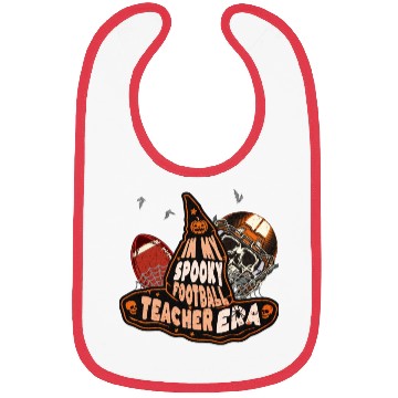 Discover In My Spooky Football Teacher Era Witch Bibs