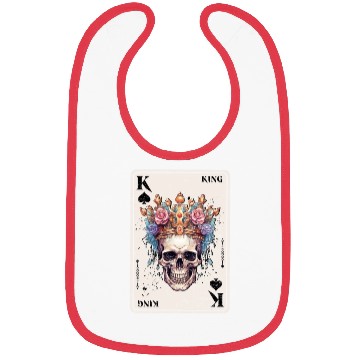 Discover King on Spades Horror Halloween Card Game Creepy Bibs