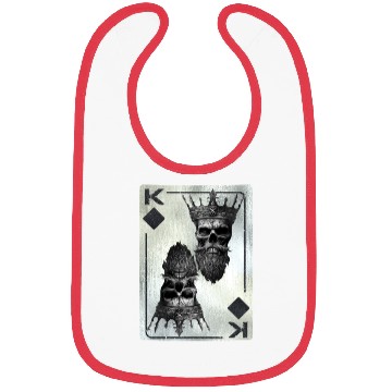 Discover Diamont King Gothic Halloween Fan Card Game Bibs