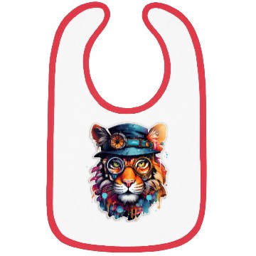 Discover Steampunk Tiger Bibs