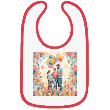 Discover Happy Family Day Bibs