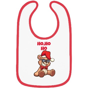 Discover Christmas Teddy Bear Bibs