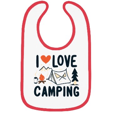 Discover I love camping Bibs