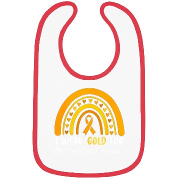 Discover I Wear Gold For Childhood Cancer Awareness Bibs
