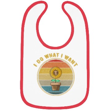 Discover I Do What I Want Angry Plant Distressed Bibs