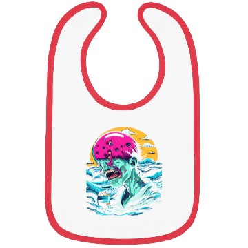 Discover Sad Zombie In The Ocean Bibs