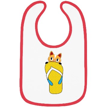 Discover Flip Flops Cat Lover Bibs