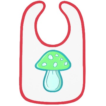 Discover Mushroom CV2 Light Green and Blue Bibs