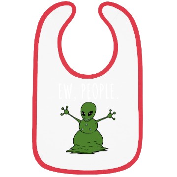Discover Ew People Alien Snowman Bibs