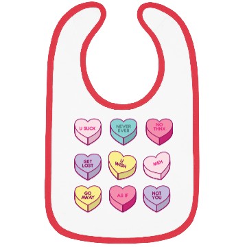 Discover Sassy Anti Valentines Day Conversation Candy Bibs