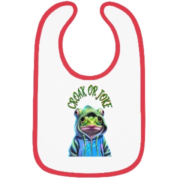 Discover Funny Frog Goes Trick or Treating Bibs