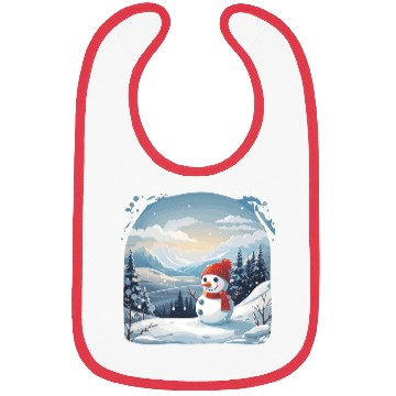 Discover snowman Bibs