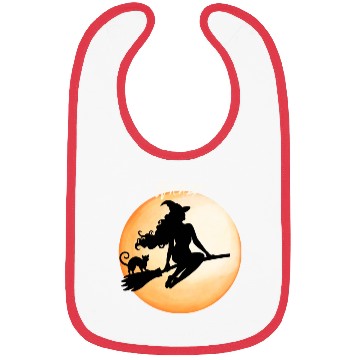 Discover Wicked Cat Witch Funny Halloween Witch Bibs