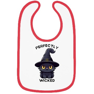 Discover Wicked Cat Witch Funny Halloween Witch Bibs