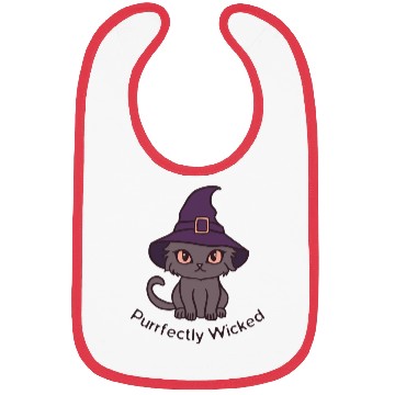 Discover Wicked Cat Witch Funny Halloween Witch Bibs