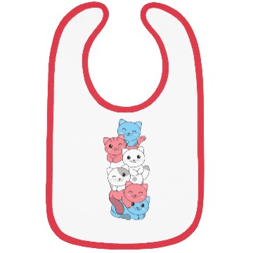 Discover Transgender Flag Cat Pride Lgbtq Cute Cat Bibs