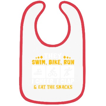 Discover Triathlon Swim Bike Run Triathlete Sport Gift Bibs