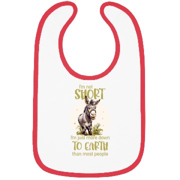 Discover I'm not short. - Donkey lovers Bibs