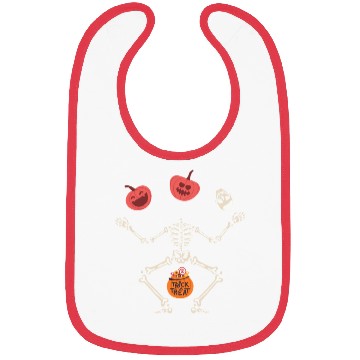 Discover Trick Or Treat Funny Skeleton Pumpkins Halloween Bibs