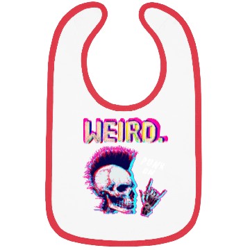 Discover Weird - For Halloween Lovers Punk Rock Bibs