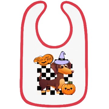 Discover Cute Halloween Dachshund Trick or Treating Bibs
