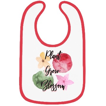 Discover Plant, Grow, Blossom Gardening design Bibs