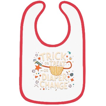 Discover Trick or treat... or diaper change Bibs