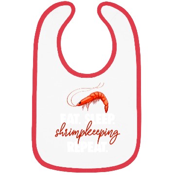 Discover Eat Sleep shrimp Keeping Repeat Bibs