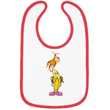Discover Banana and Monkey Bibs