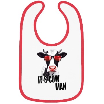Discover Cow With Sunglasses And Saying Bibs