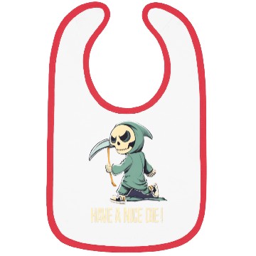 Discover Cute Chibi Grim Reaper Bibs