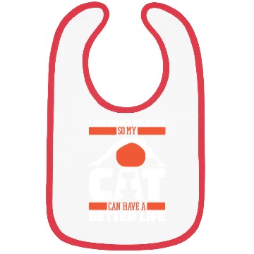 Discover Pilates Instructor Teacher Cat Bibs
