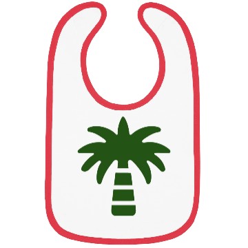 Discover Green Everywhere Elegant Palm Tree Bibs