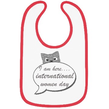 Discover international women day Bibs design gift
