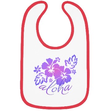 Discover Sunset Hibiscus Aloha Graphic Bibs