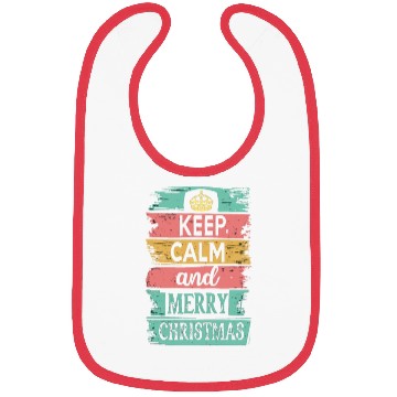 Discover Keep Calm and Merry Christmas Bibs
