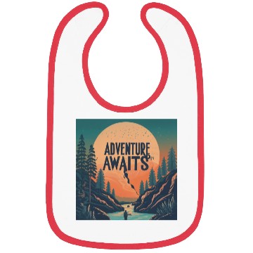 Discover Nature with travel quote design Bibs Bibs