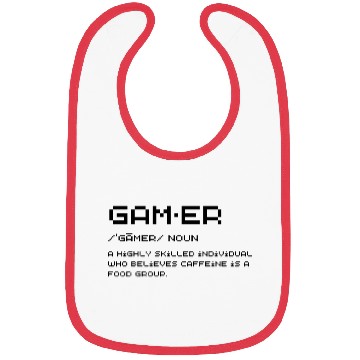 Discover Funny Gamer Definition Bibs